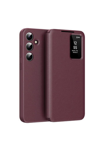 Techsuit Θήκη Samsung Galaxy A55 5G SmartView Series, κόκκινη