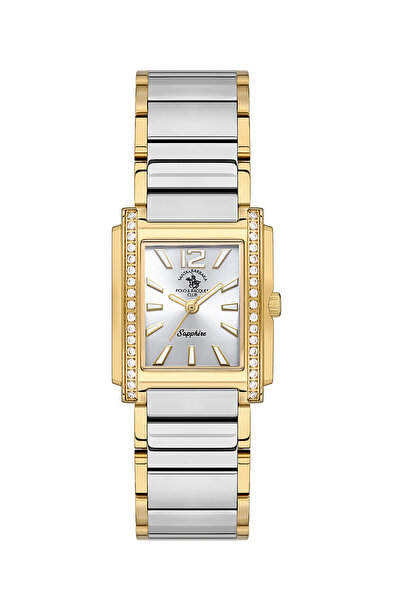 Generic Brand Luxury Silver and Gold Stainless Steel Watch for Women SB.1.105...