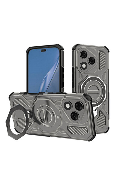 Techsuit Husa Honor 400 Lite Carbon Shield PRO, fumurie