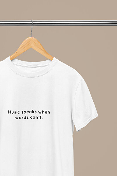 MAGORS Music Printed Standard Fit Circular Neck Cotton Retro Vintage Women's ...