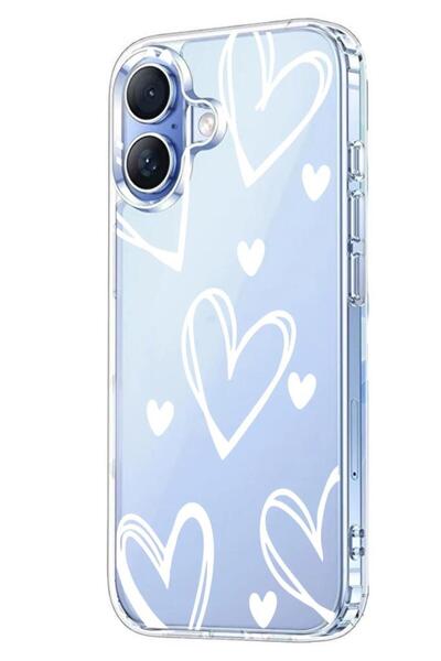 3GEN CASE İphone 17 Kılıf Desenli Lüx Şeffaf Silikon Kılıf
