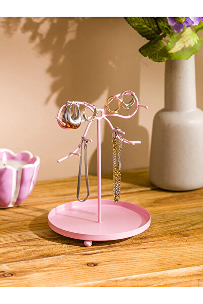 LC Waikiki LCW HOME Pembe Fiyonk Detaylı Takı Standı 17 Cm