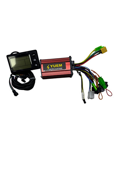 YUEM Elektrikli Bisiklet Beyin Anakart Ekran seti 24-60 volt 20 Amper 250 W