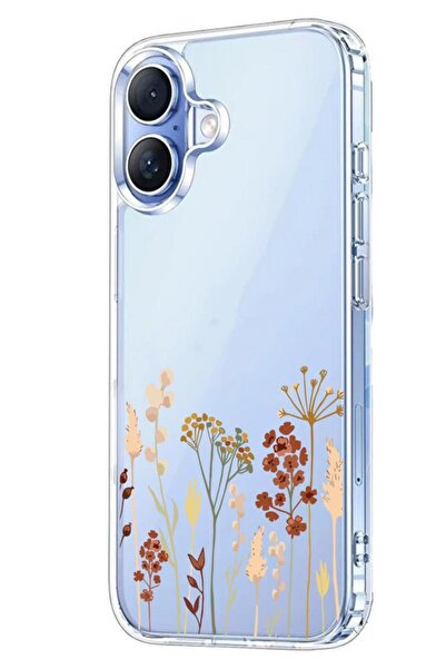 3GEN CASE İphone 17 Kılıf Desenli Lüx Şeffaf Silikon Kılıf