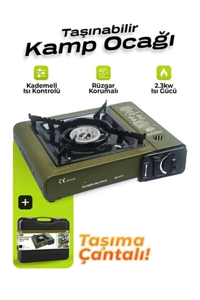 stfast st 2026 Yeni Nesil Tüp Bağlantılı Portatif Kamp Ocağı Taşınabilir Gazl...