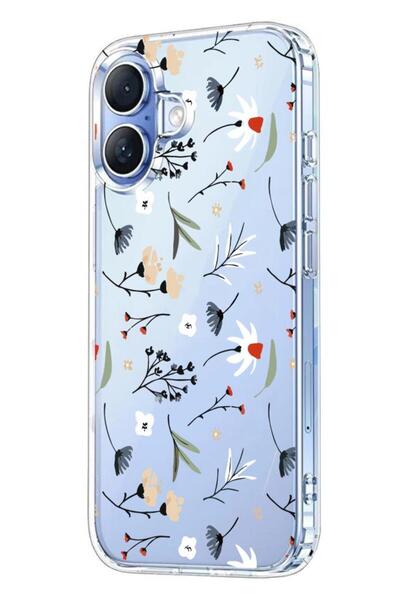 3GEN CASE İphone 17 Kılıf Desenli Lüx Şeffaf Silikon Kılıf