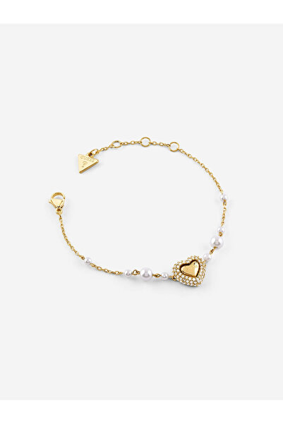 Guess Heart & pearls chain bracelet