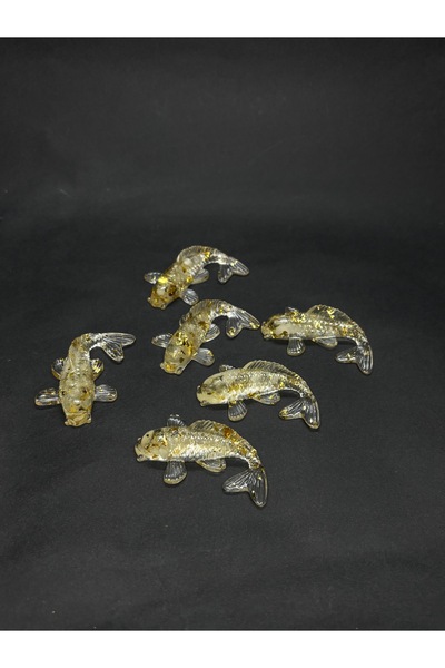 gemsartdeco Koi Balığı Başarı Refah Sembolü Kuvars