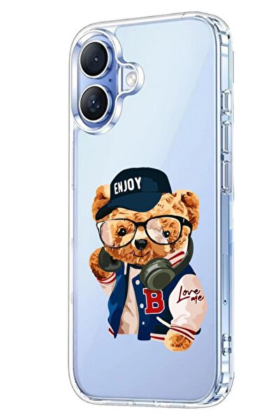 3GEN CASE İphone 17 Kılıf Desenli Lüx Şeffaf Silikon Kılıf