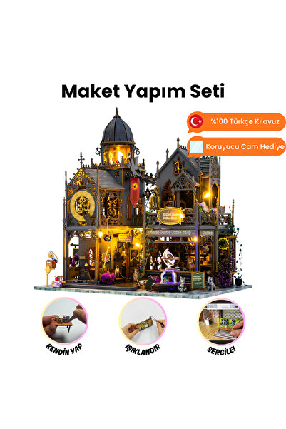 minyaturia Sırlar Şatosu Maket Ev Yapım Seti, Kendin Yap Minyatür Maket Hobi ...