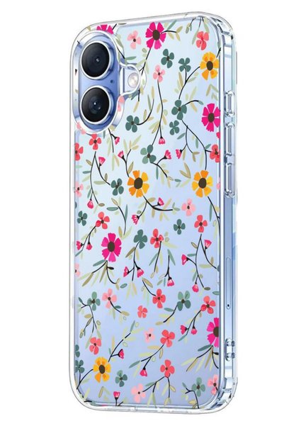 3GEN CASE İphone 17 Kılıf Desenli Lüx Şeffaf Silikon Kılıf