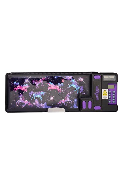 SMIGGLE Wonder World Pop Out Pencil Case Black – Multi-Compartment, Hidden Co...