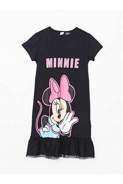 LC Waikiki RMZ GİYİM فستان أطفال من نوع FARKIKA Zero Roba Yaka Minnie Mouse B...