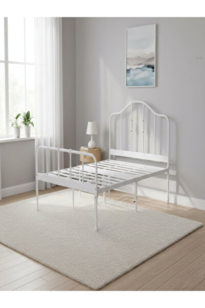 Bec4 Modern iron bed - 140x200 cm - Sturdy classic design