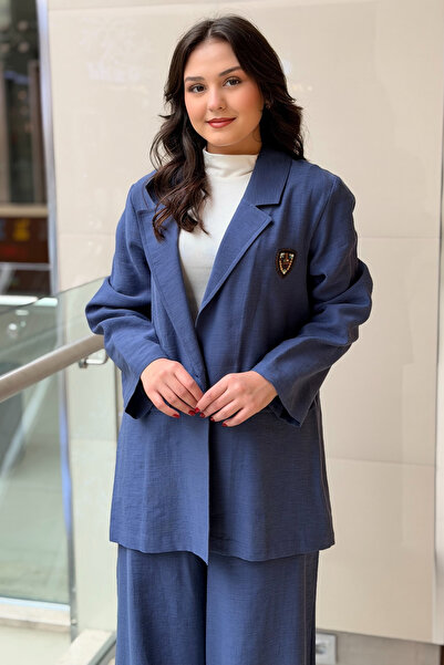 Ceremony Arma Detaylı Keten Ceket