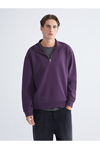 LC Waikiki RMZ GİYİM FARKIYA سويت شيرت رجالي مطبوع بياقة روبا