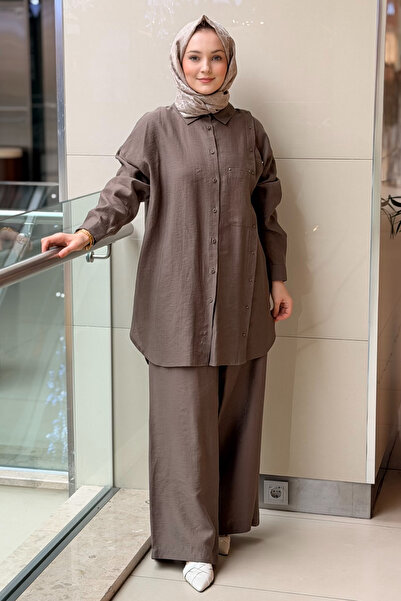 Ceremony Çapraz Cep Detaylı Pantolonlu Safari Takım