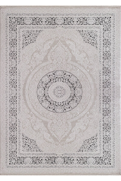 FLORA HALI Magnum Halı Siyah Lüks İpeksi Viskon Salon ve Oturma Odası Halısı ...