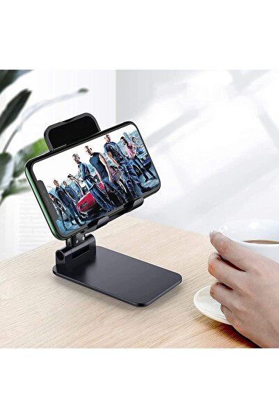 ECVV Cell Phone Stand, Angle Height Adjustable Cell Phone Holder with Silicon...