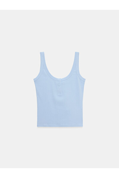 Dilvin 21096 Strap Top-Light Blue