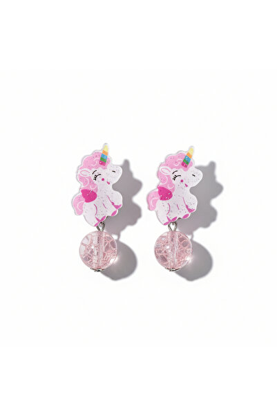 SeaBubbles Unicorn Non-Pierced Children's Earrings Standard Powder