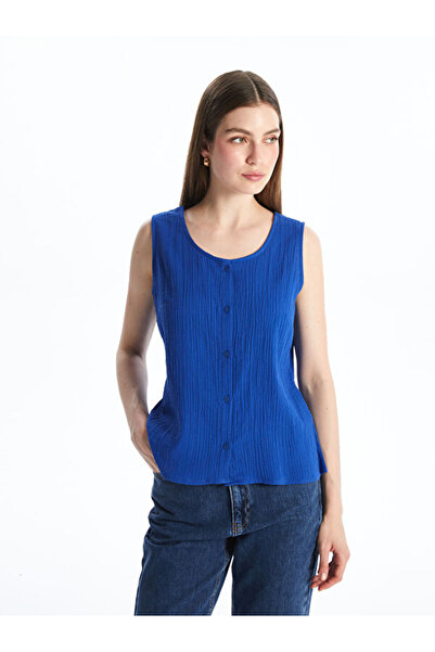 LC Waikiki منتجات فريزن ستور التي لا مثيل لها I U بلوزة من الموسلين ذات ياقة ...