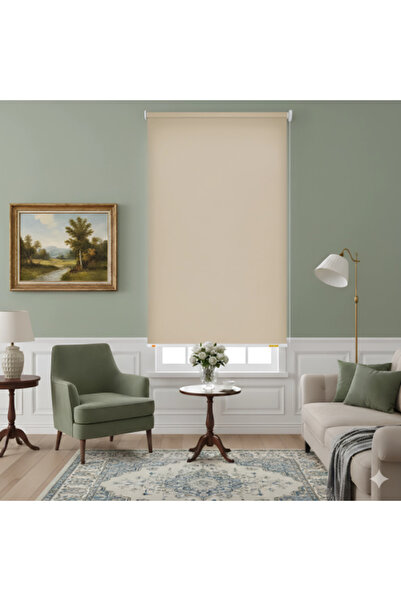 Generic Beige Roller Curtain