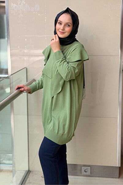 Ghisa Dik Yaka Asimetrik Merserize Tunik