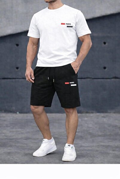 zeag Men's Paris Printed Shorts T-Shirt Set