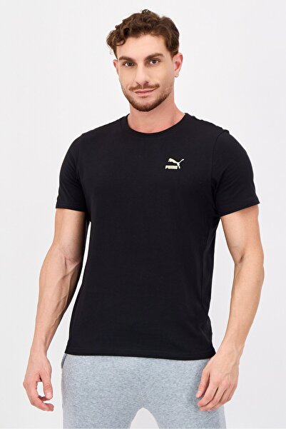 Puma Men Asia Fit Short Sleeve Classics Outdoor T-Shirt, Black