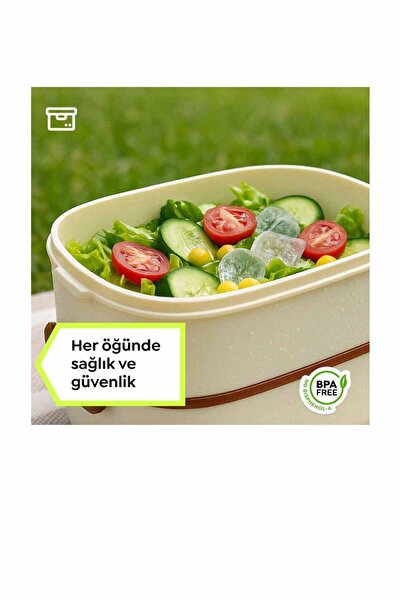 SUPERPUP Yemek Kabı Lunch Box MAVİ Diyet Beslenme Kutusu Saklama Kabı Çatal K...