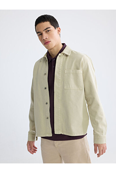 LC Waikiki Rmz Gi̇yi̇m Farkiyla Relaxed Fit Men's Jean Shirt