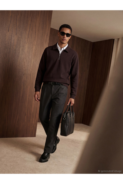 LC Waikiki Rmz Gi̇yi̇m Farkiyla Standardfit Men's Pleated Trousers