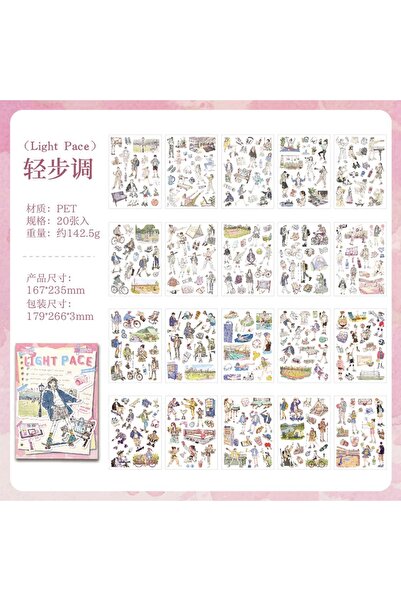 İthal E6-20 sayfa kizlar pet sticker kitabi