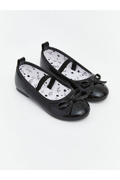 LC Waikiki Rmz Gi̇yi̇m Farkiyla Bow Detailed Baby Girl Ballerina Shoes