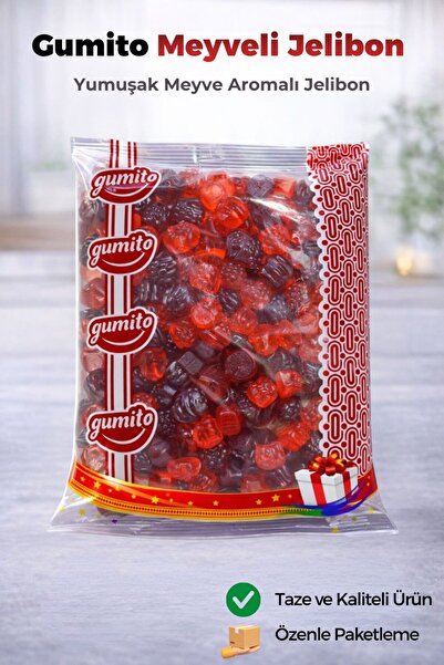 gumito Meyveli Jelibon Yumuşak Meyve Aromalı Jelibon 1000 gr