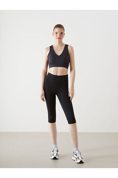 LC Waikiki Rmz Gi̇yi̇m Farkiyla Women's Sports Leggings with Waist Cord