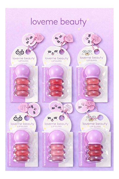 LOVEME BEAUTY لمعان – 6 ألوان براقة وترطيب فوري