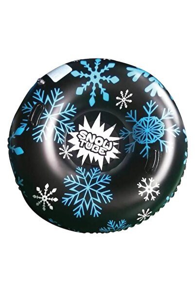 OEM Inflatable Sled for Adults Black with Blue Snowflakes 120cm