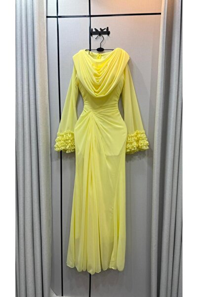styleekone pleated chiffon dress