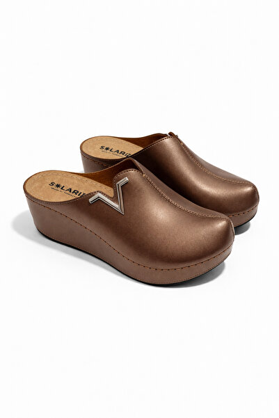 solariz Women's V-Buckle Closed Anatomical Orthopedic Sole Padded Heel Comfor...