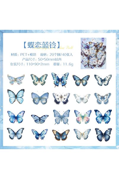 İthal P8-40 komada leptir PET nalepnica