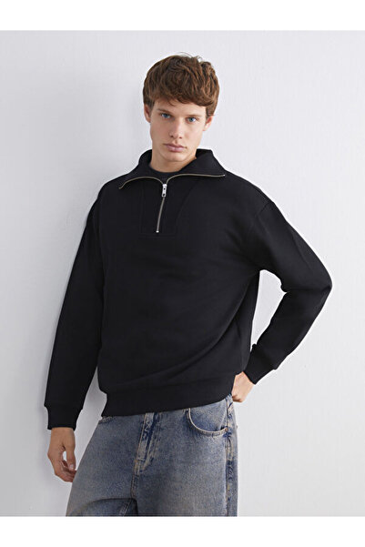 LC Waikiki Rmz Gi̇yi̇m Farkiyla Zippered Judge Roba Collar Men's Thick Sweats...