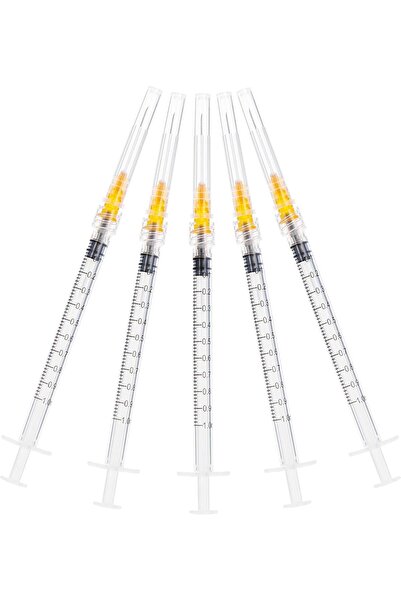 EUROMED أداة لور لوك 25G للاستخدام مرة واحدة، سعة 1 مل/1 سم مكعب، مغلفة بشكل ...