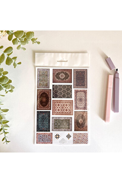 KUDUSLU DUKKAN Yeşil Etnik Desen Sticker