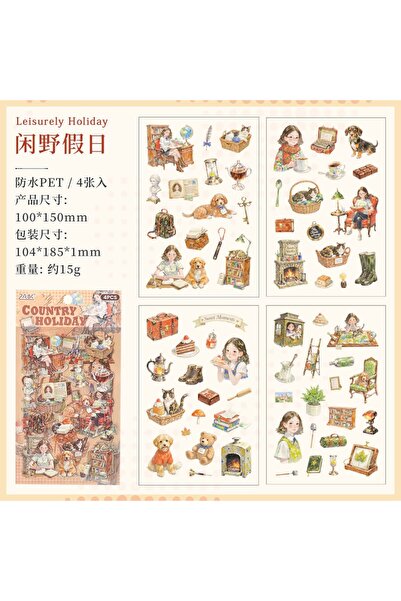 İthal E4-4 stranica devojka PET nalepnica