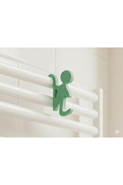 MÜTEFERRİKA 3D Tasarım Banyo Organizeri Figürlü Havlupan ve Petek Askısı