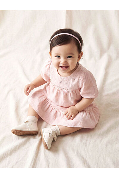 LC Waikiki منتجات فريزن ستور التي لا مثيل لها I فستان بناتي مطرز بياقة روبا و...