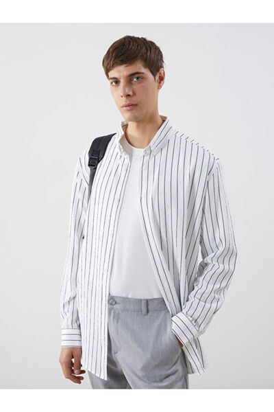LC Waikiki Slim Fit Striped Men's Shirt