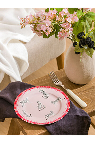 LC Waikiki Timeless Clothing & Zamansız Seçimler Baskılı Porselen Pasta Tabağ...